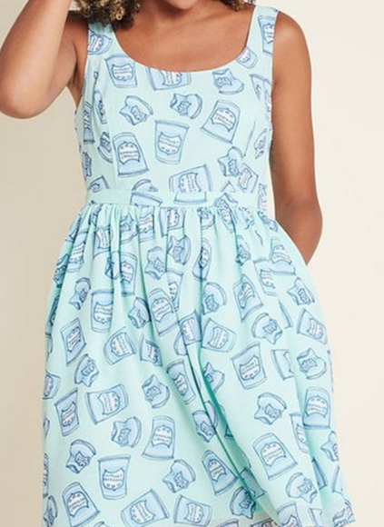 Modcloth coffee dress - Picture 1 of 3